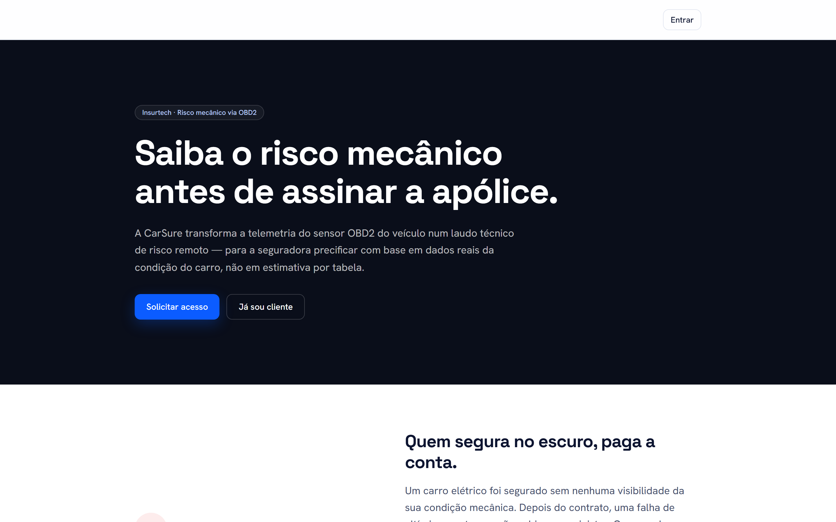 CarSure — Saúde do carro