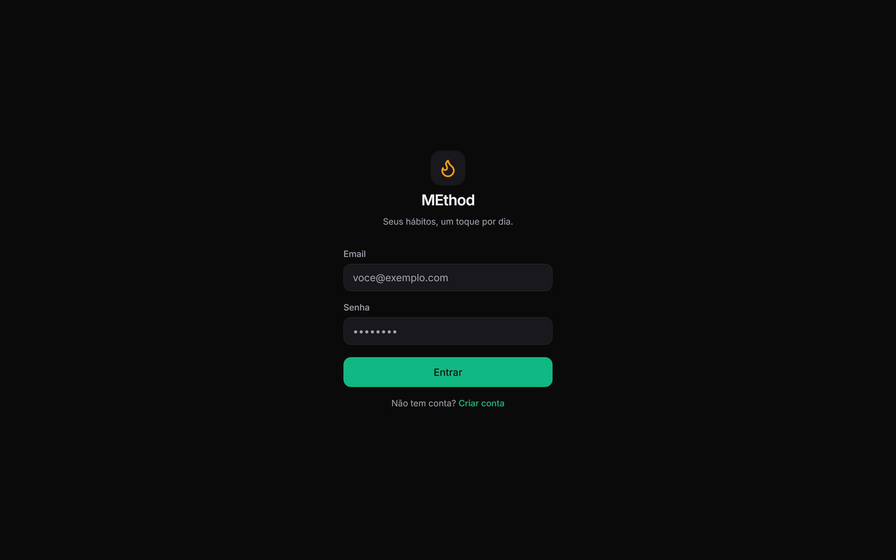 MEthod — Rastreador de hábitos